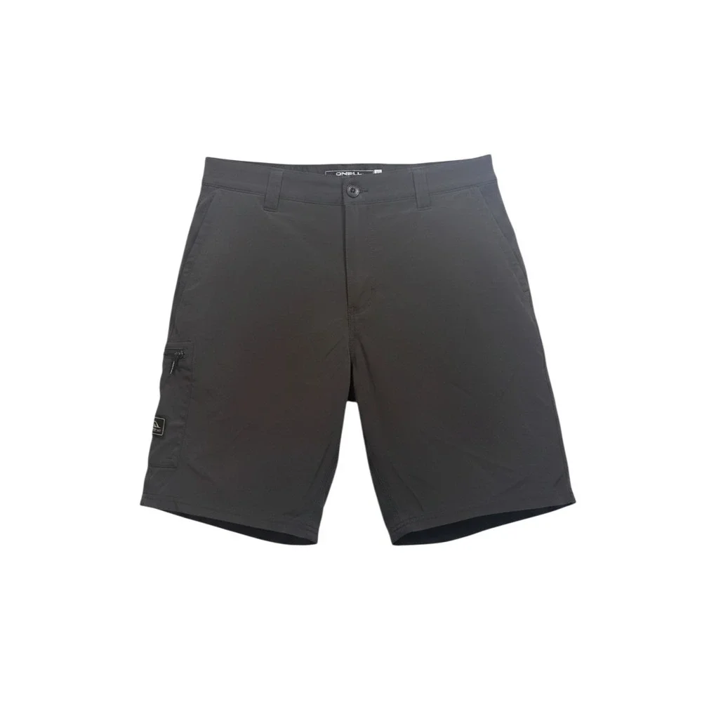 O'Neill TRVLR Series Hybrid Shorts 33 Charcoal Grey Cordura Stretch Relaxed Fit